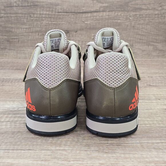 Adidas Powerlift 3.1 Men's Size 9 Beige Olive Brown Weightlifting Shoes (BA8017) - Picture 4 of 9